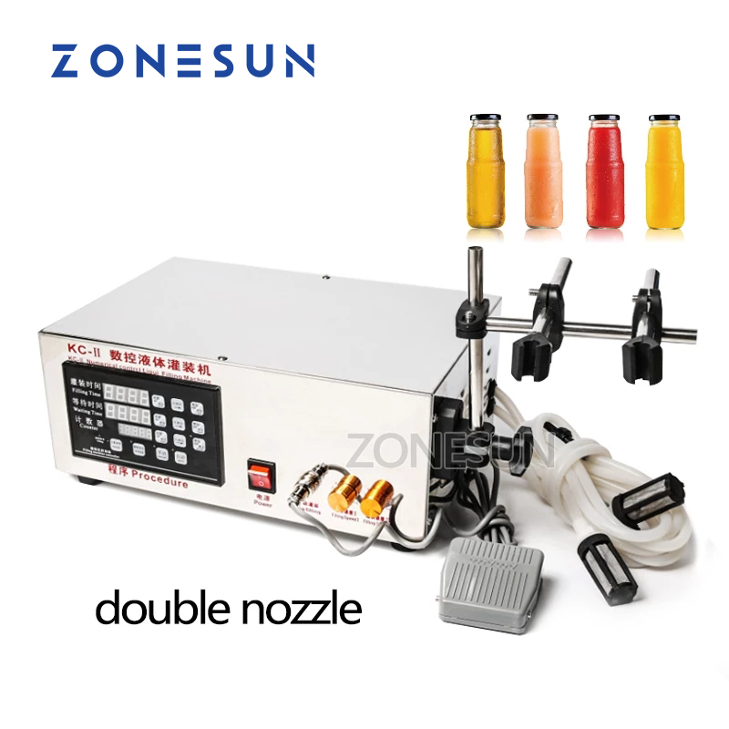 ZONESUN Semi Automatic Small Bottle Honey Liquid Filling Machine For N –  ZONESUN TECHNOLOGY LIMITED