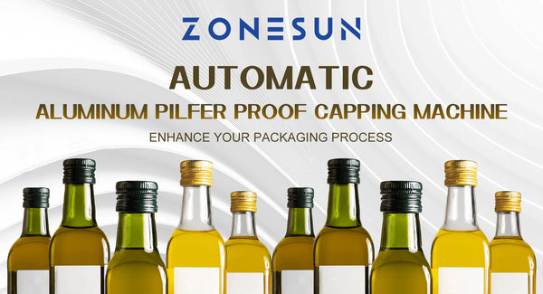 ZONESUN ZS-XG440Z AUTOMATIC ALUMINUM PILFER PROOF CAPPING MACHINE