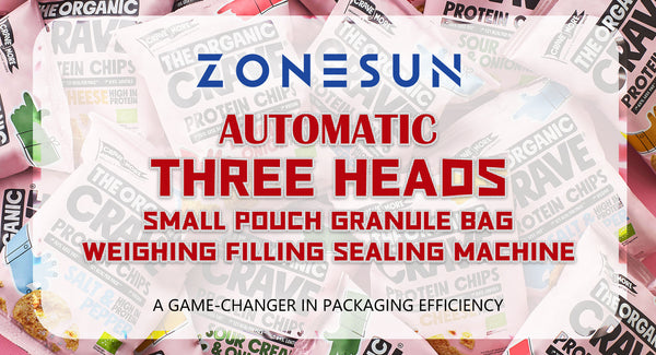 ZONESUN ZS-FS02 Full Automatic Three Heads Small Pouch Granule Bag Weighing Filling Sealing Machine: A Game-Changer in Packaging Efficiency