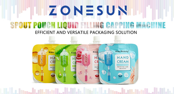 ZONESUN ZS-ASP4 Spout Pouch Liquid Filling Capping Machine: Efficient and Versatile Packaging Solution