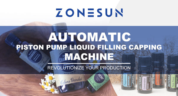 Revolutionize Your Production with ZONESUN ZS-AFC24 Automatic Piston Pump Liquid Filling Capping Machine