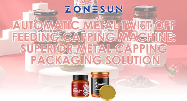 ZONESUN ZS-XG440T2 Automatic Metal Twist Off Feeding Capping Machine: Superior Metal Capping Packaging Solution