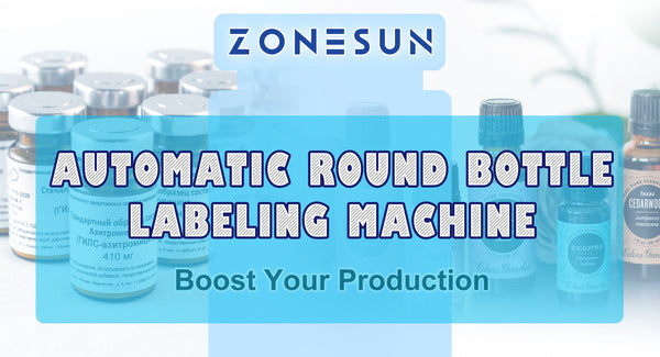 ZONESUN ZS-TB130 AUTOMATIC ROUND BOTTLE LABELING MACHINE