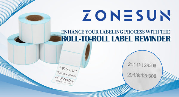 Enhance Your Labeling Process with the ZS-RW3 Roll-to-Roll Label Rewinder