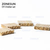 ZONESUN Alphabet Letter Fonts Of Ribbon Printer Code Printing Machine