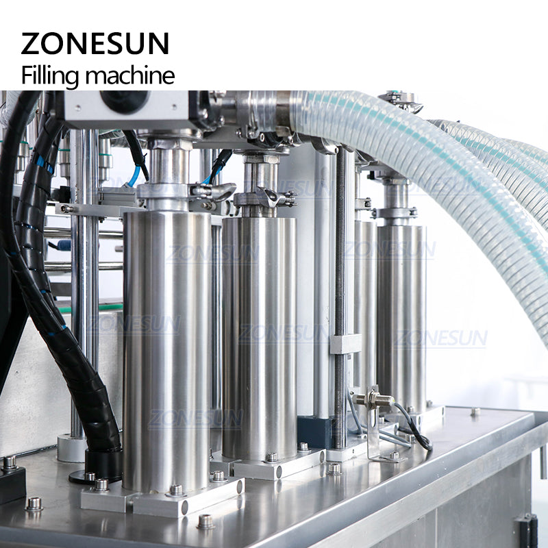 ZONESUN ZS-YT4TZ Automatic 4 Nozzles Piston Liquid Filling Machine