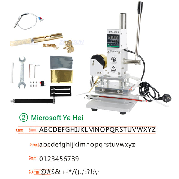 ZONESUN ZS-100B 10x13cm Dual Use Hot Foil Stamping Machine