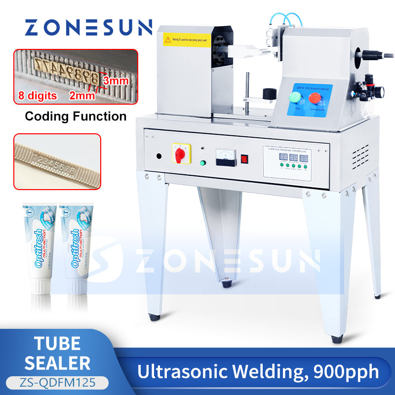 ZONESUN ZS-QDFM125 Ultrasonic Plastic Tube Sealing Machine