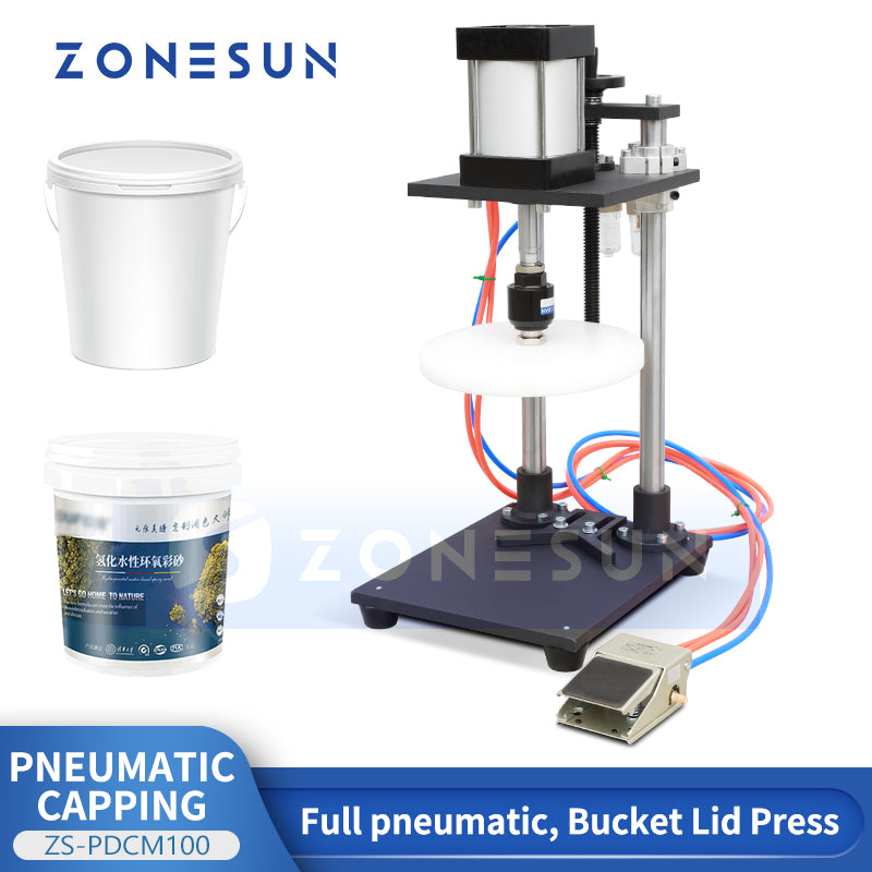 ZONESUN bucket lid sealing machine
