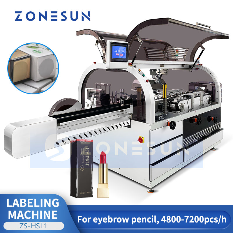 ZONESUN ZS-HSL1  Lipstick Tubes Horizontal Shrink Sleeve Labeling Machine