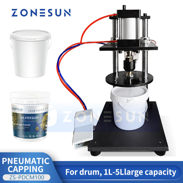 zonesun bucket lids capping machine