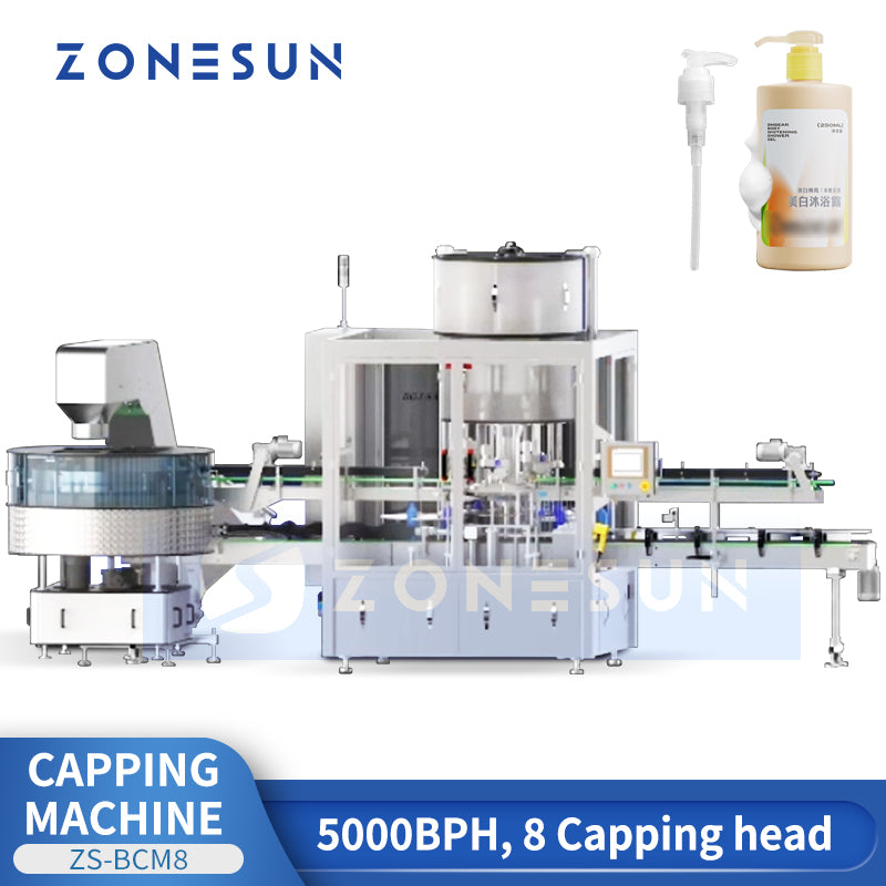 ZONESUN ZS-BCM8 Customizable Pump Bottle Capping Machine