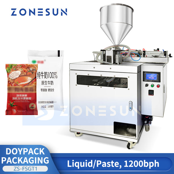 ZONESUN ZS-FSGT1 Liquid Doypack Filling and Sealing Machine