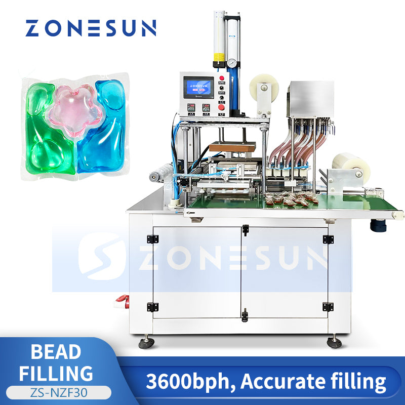 ZONESUN ZS-NZF30 Laundry Pods Packing Machine Laundry Beads Filling Sealing Equipment