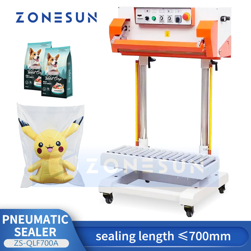 ZONESUN ZS-QLF700A Pneumatic Bag Sealing Machine Band Sealer