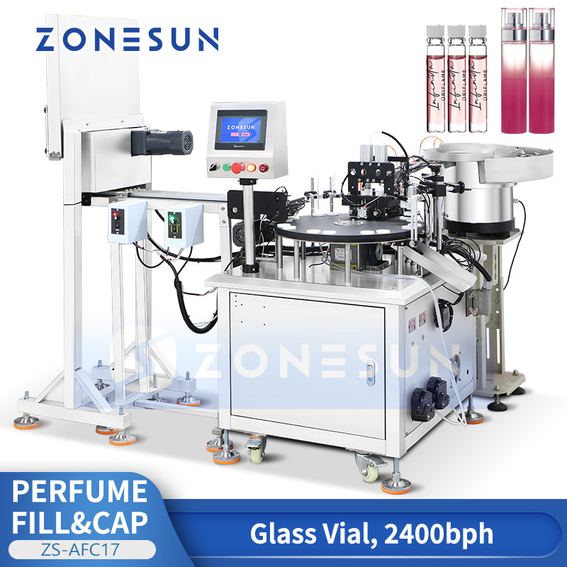 ZONESUN ZS-AFC17 Automatic 2 Nozzles Liquid Peristaltic Pump Filling Capping Machine