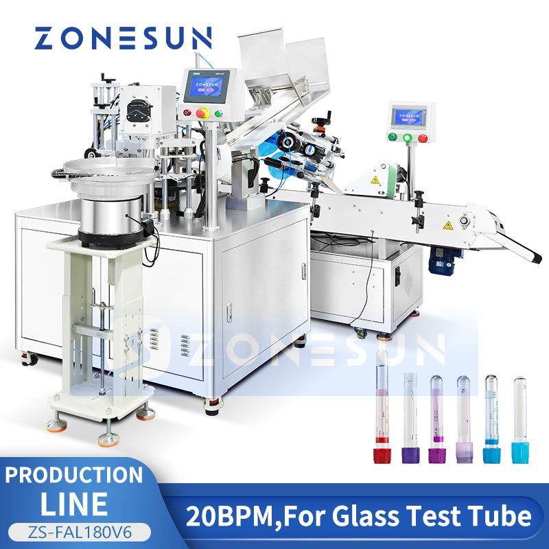 Glass Test Tube Filling Monoblock Equipment