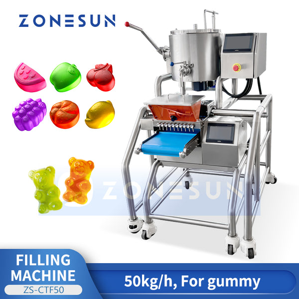 ZONESUN ZS-CTF50 Gummy Depositor Candy Heat Filling Machine