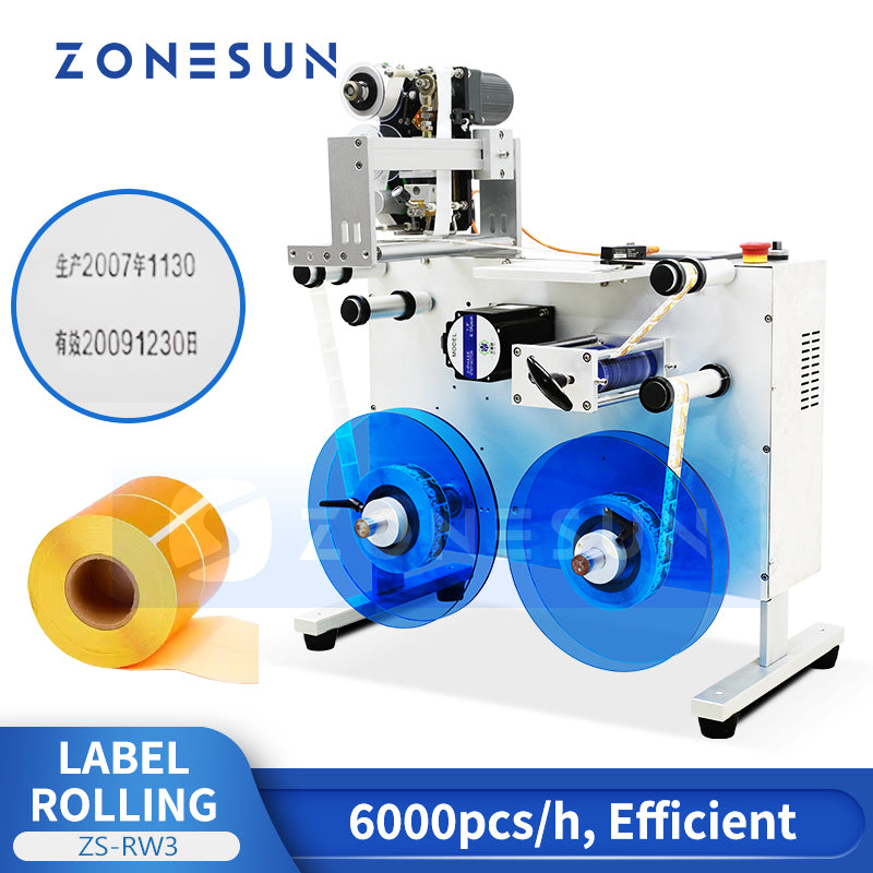 zonesun label rolling machine