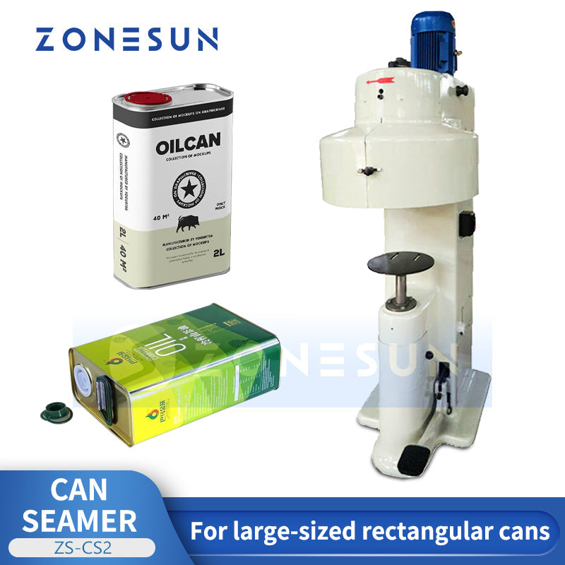 ZONESUN ZS-CS2 Can Sealing Machine Rectangular Cans Seamer