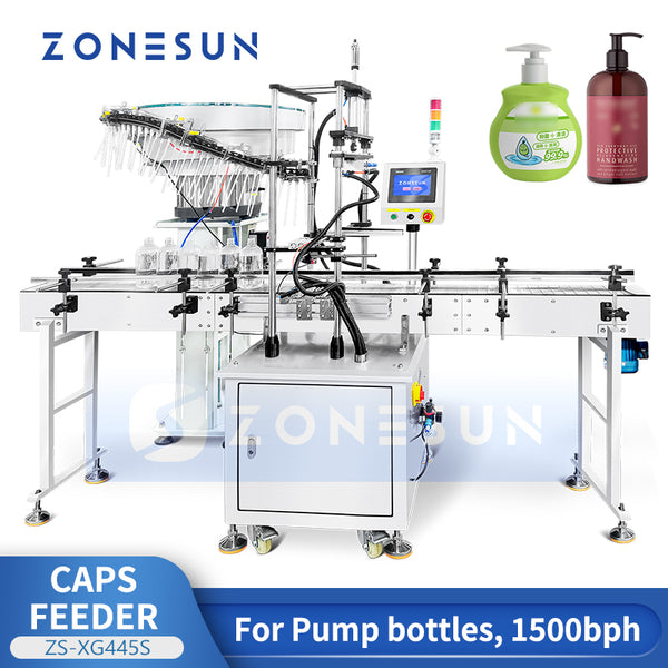 ZONESUN ZS-XG445S Trigger Sprayer Cap Feeding Machine