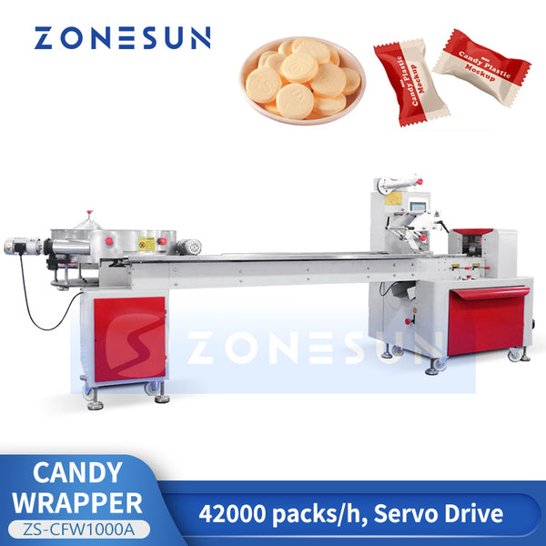 Horizontal Flow Candy Wrapping Machine