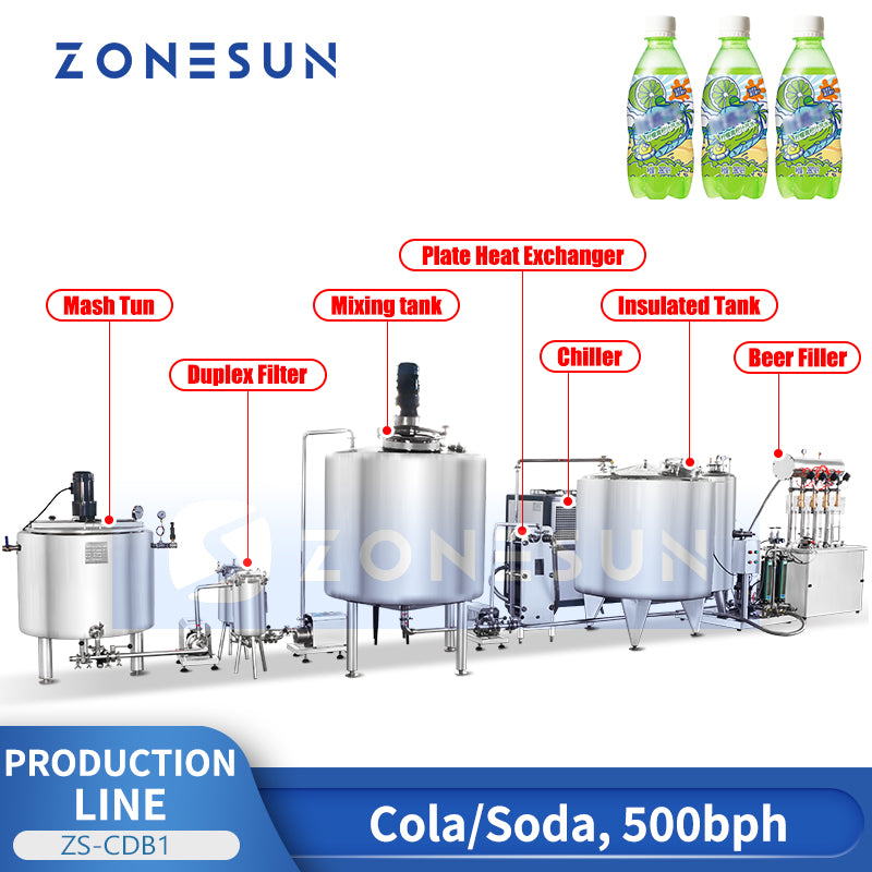 ZONEUN ZS-CDB1 Beer Production Line Brewing Equipment