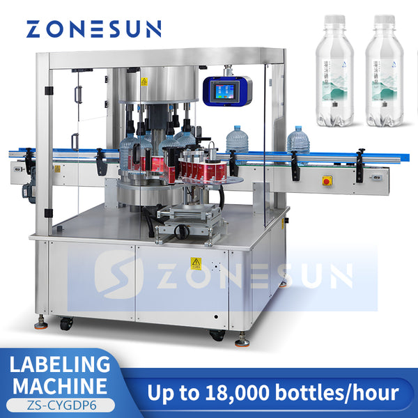 ZONESUN ZS-CYGDP6 Automatic Round Bottle Label Applicator