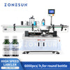 ZONESUN ZS-TB700 High Speed Wrap Around Labeling Machine Round Bottle Labeler