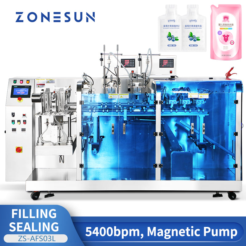 ZONESUN ZS-AFS03L Premade Pouch Liquid Filling Sealing Machine