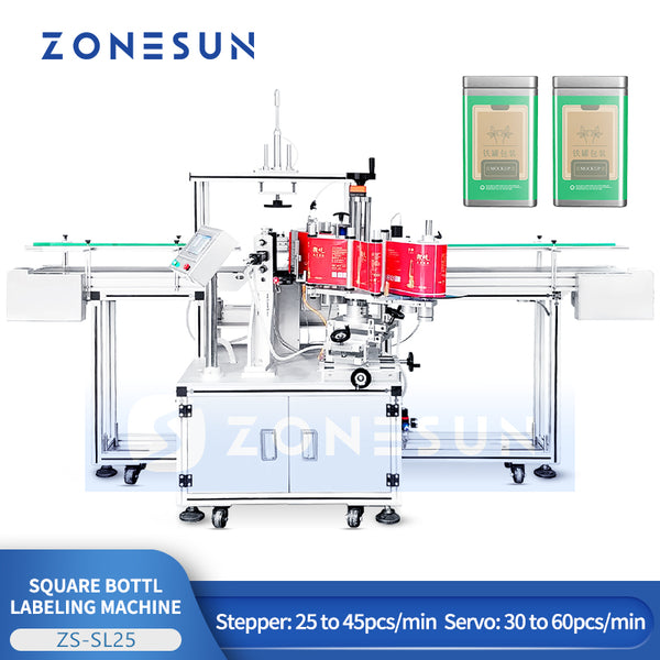 ZONESUN ZS-SL25 Automatic Square Bottle Labeling Machine