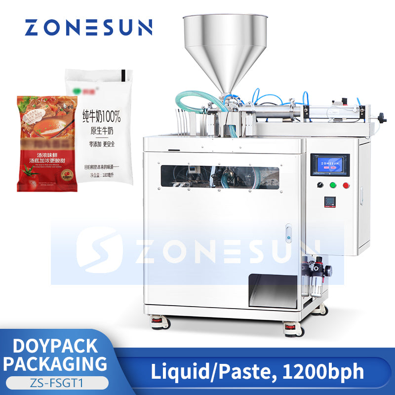 ZONESUN ZS-FSGT1 Liquid/Paste Doypack Filling and Sealing Machine