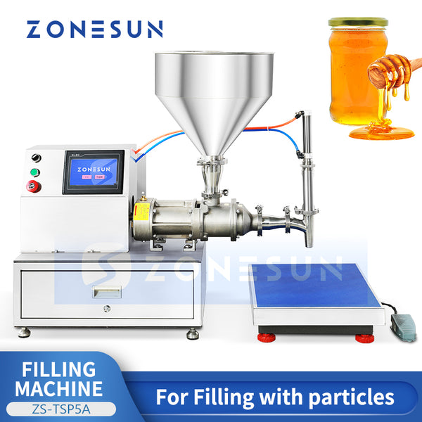 ZONESUN ZS-TSP5A Screw Pump Thick Paste Filling Machine