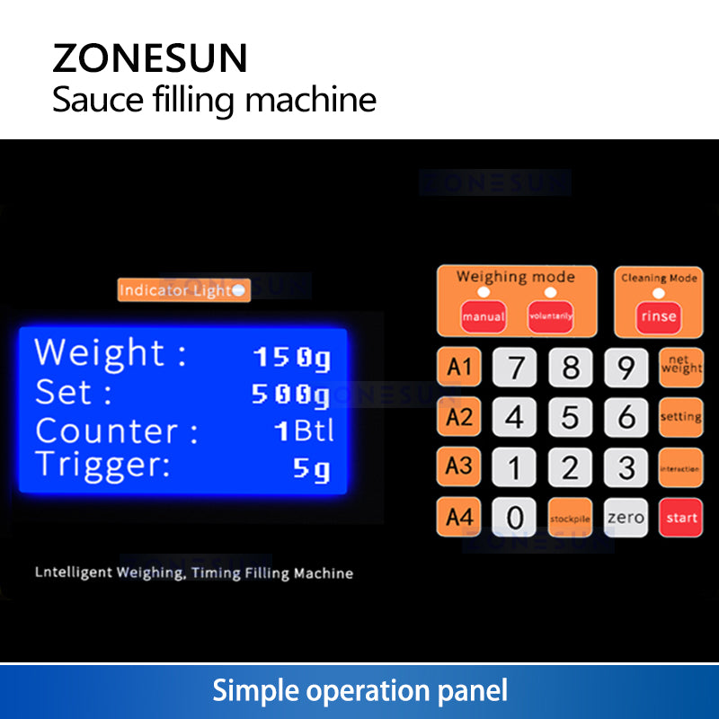 Ketchup Sauce Weighing and Filling Machine