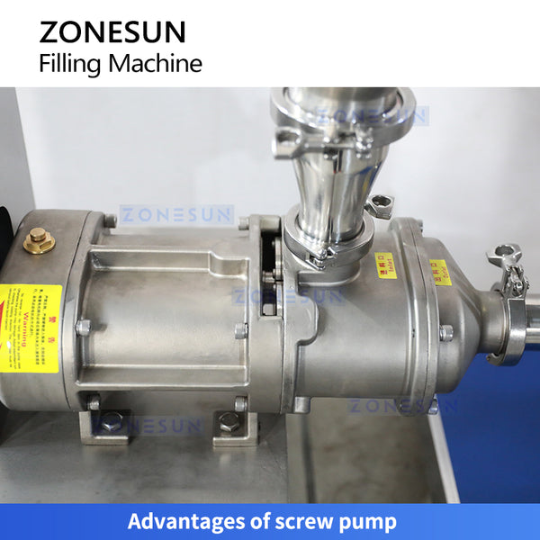 ZONESUN ZS-TSP5A Screw Pump Thick Paste Filling Machine