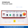 ZONESUN ZS-QLF700A Pneumatic Bag Sealing Machine Band Sealer