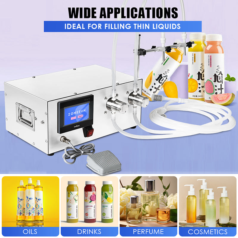 ZONESUN ZS-MPZ2 Magnetic Pump Liquid Filling Machine