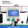 Bottle corner labeling equipment