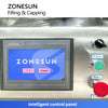 ZONESUN ZS-DTFC4T Tabletop Juice Beverage Bottle Filling and Capping Machine