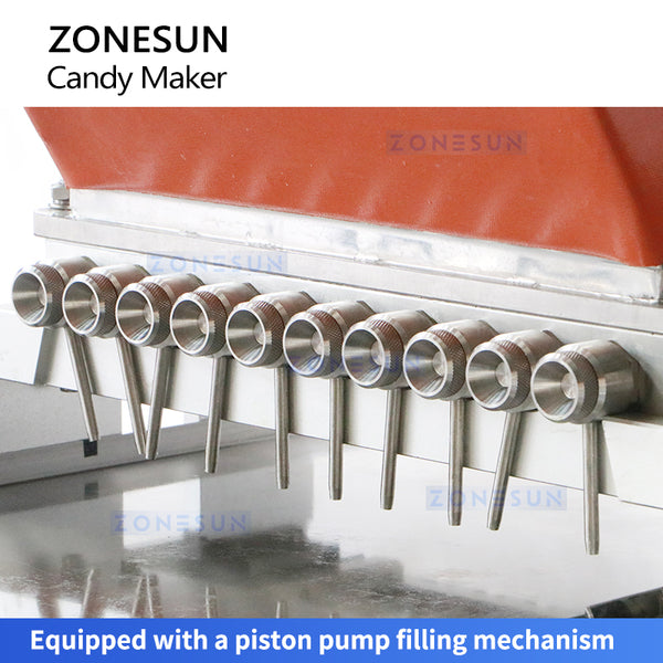 ZONESUN ZS-GD10 Semi-automatic Candy Gummy Filling Machine Chocolate Making Machine