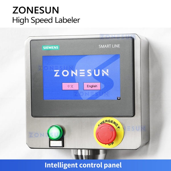 ZONESUN ZS-TB700 High Speed Wrap Around Labeling Machine Round Bottle Labeler