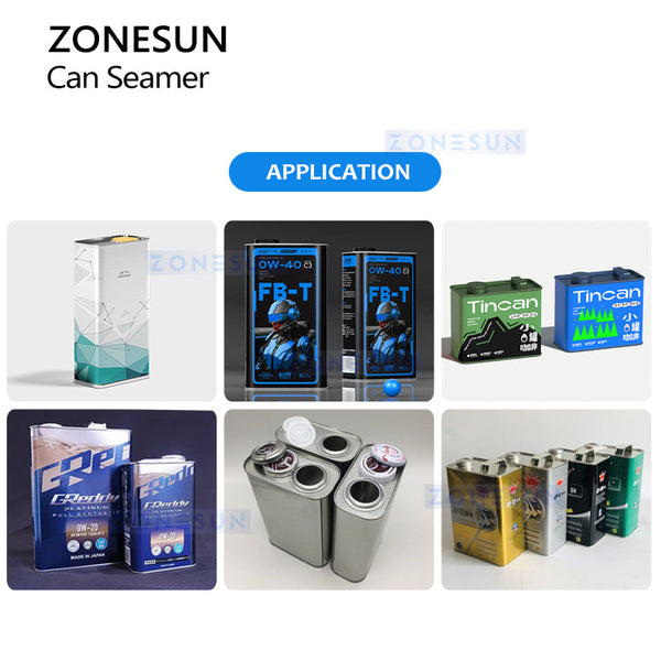 ZONESUN ZS-CS2 Can Sealing Machine Rectangular Cans Seamer