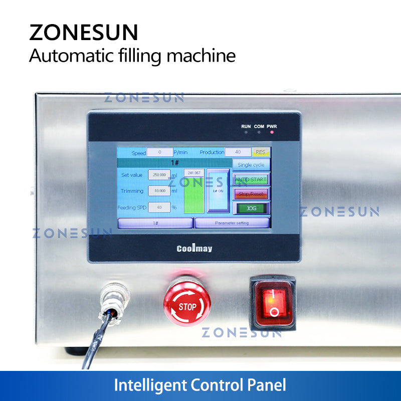 ZONESUN ZS-DTMPZ1 Automatic Single Nozzle Magnetic Pump Liquid Filling Machine