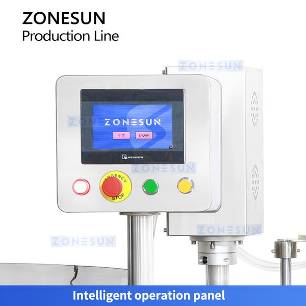 ZONESUN ZS-AFCL7 Automatic Glue Bottle Packaging Line