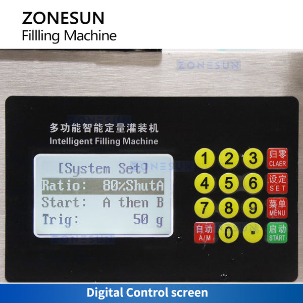 ZONESUN ZS-RPW35L Rotary Lobe Pump Bucket Filling Machine