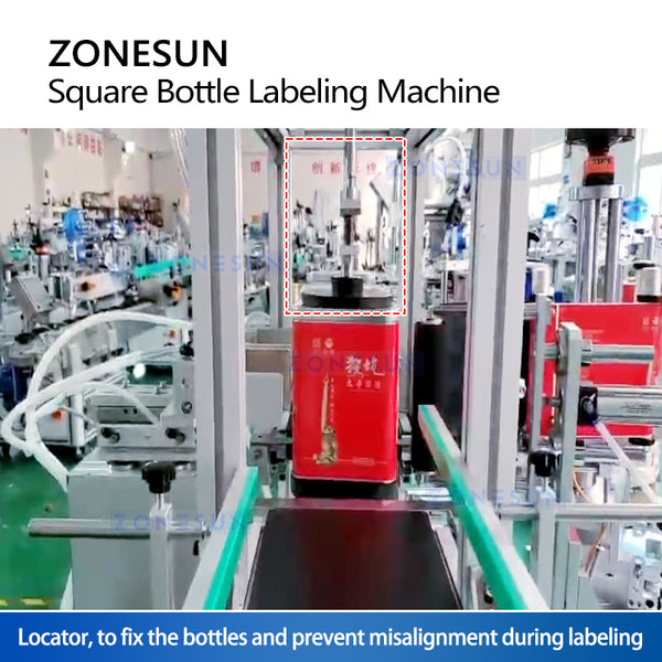 ZONESUN ZS-SL25 Automatic Square Bottle Labeling Machine