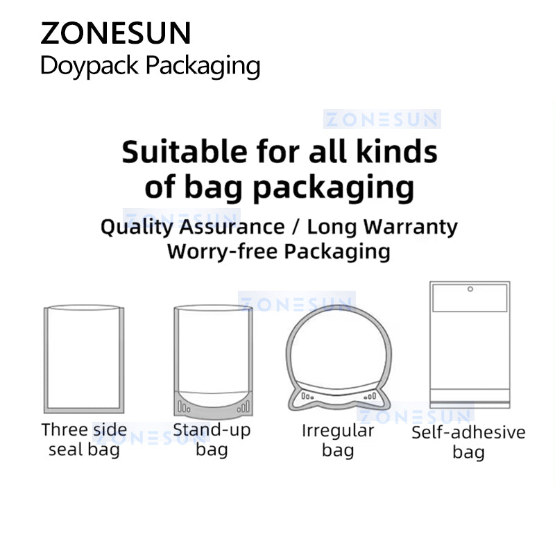 ZONESUN ZS-FSB30 Premade Pouch Filling Sealing Machine