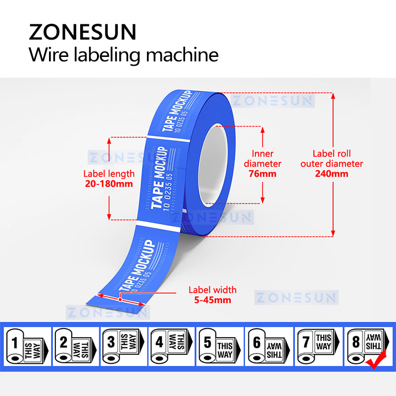 ZONESUN ZS-WTB1 Wire Labeling Machine Packaging Machine