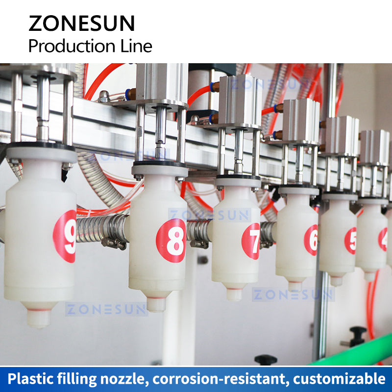 ZONESUN ZS-FAL180F5 Corrosive Liquid Packaging line For Gallon Bottle