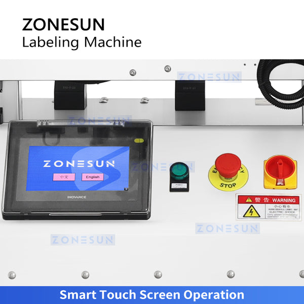 ZONESUN ZS-TB500R Round Bottle Label Applicator Desktop Labeling Machine